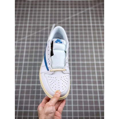 AJ 1 Low x Travis Scott 'White Blue' Customs
