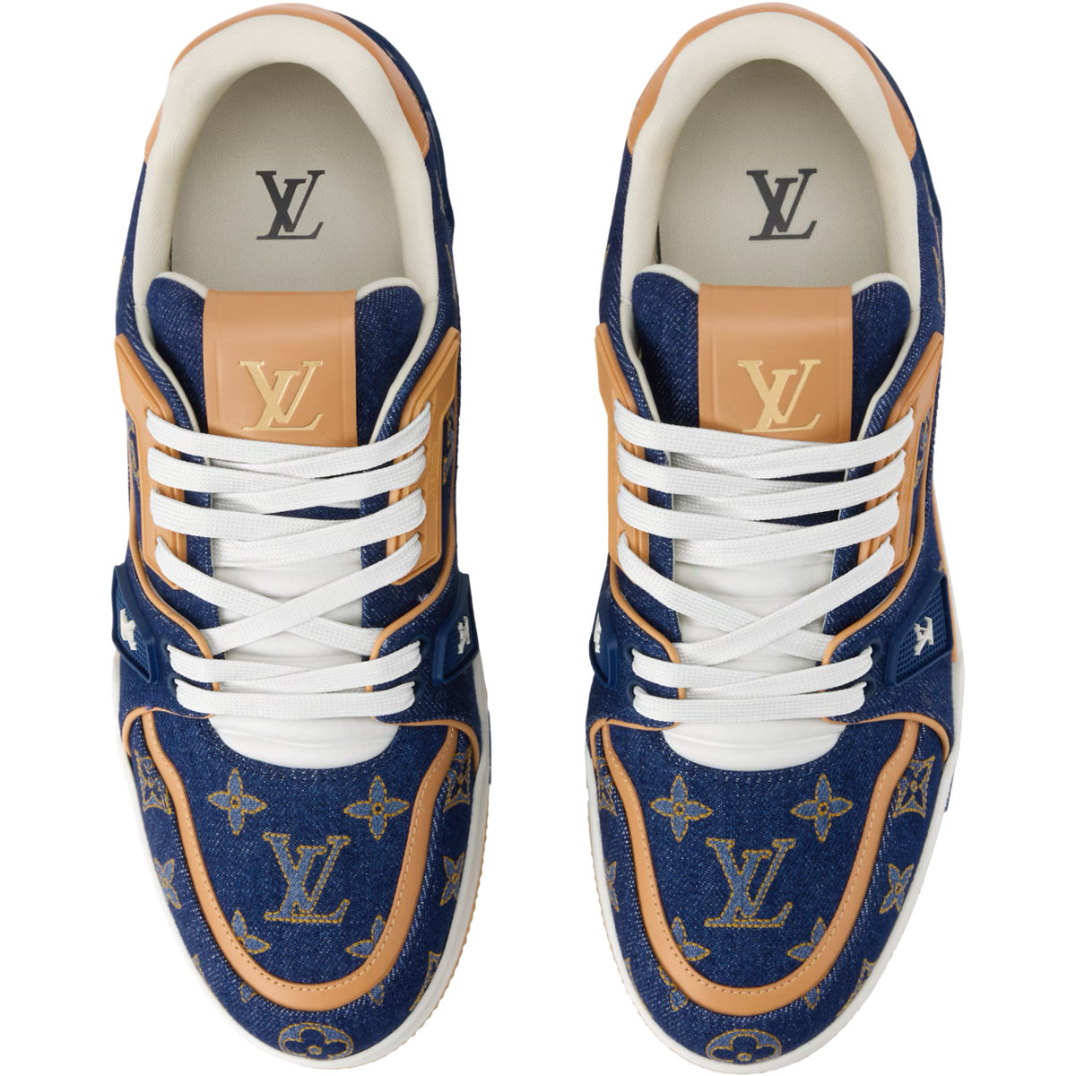 LV Trainer '#54 Signature - Navy Monogram'