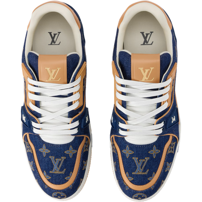 LV Trainer '#54 Signature - Navy Monogram'