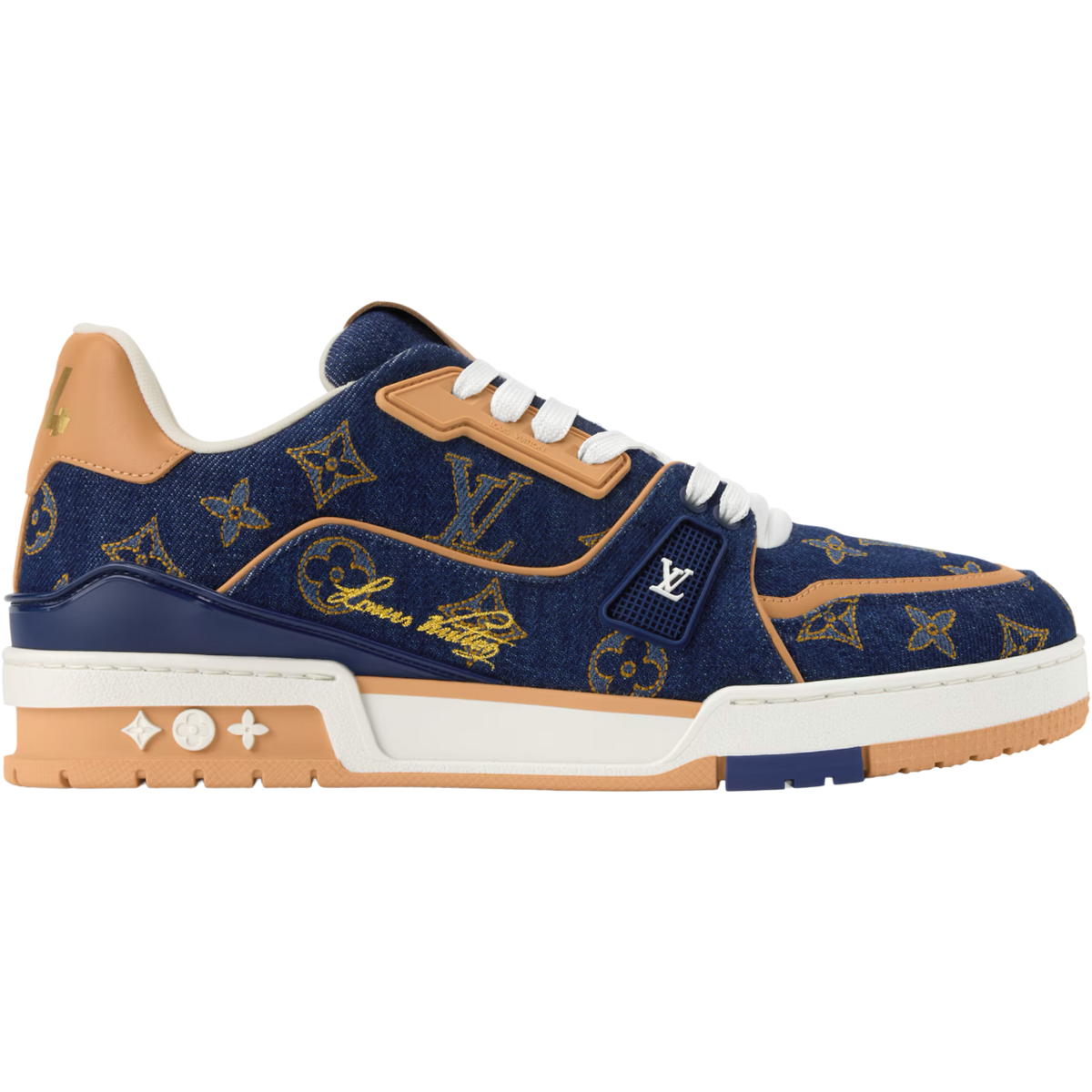 LV Trainer '#54 Signature - Navy Monogram'