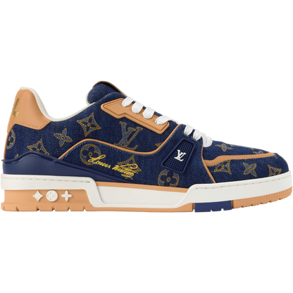 LV Trainer '#54 Signature - Navy Monogram'
