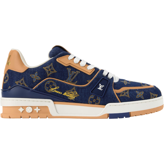 LV Trainer '#54 Signature - Navy Monogram'