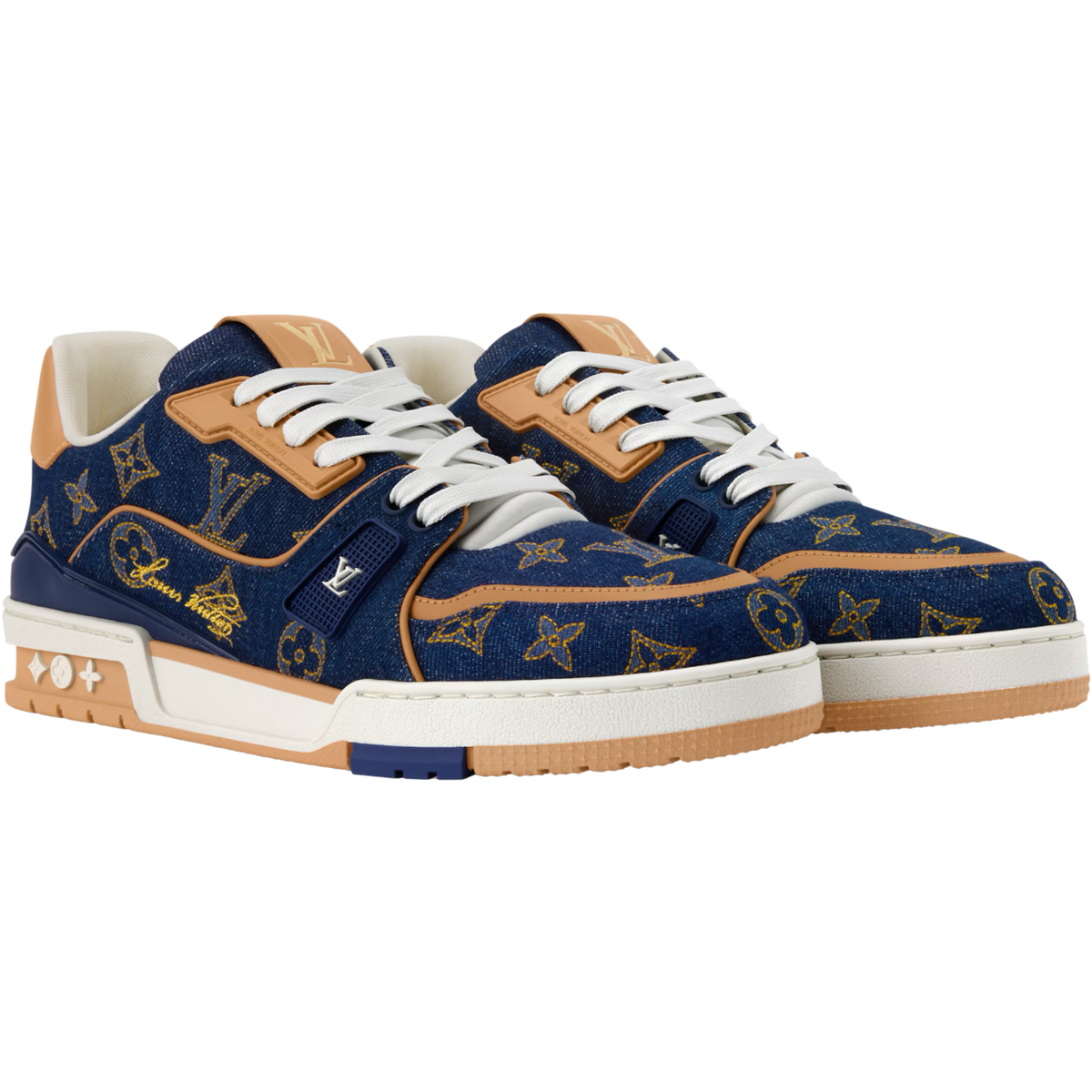 LV Trainer '#54 Signature - Navy Monogram'