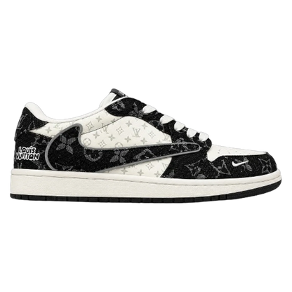 AJ 1 Low x Travis Scott x LV 'Black Monogram'