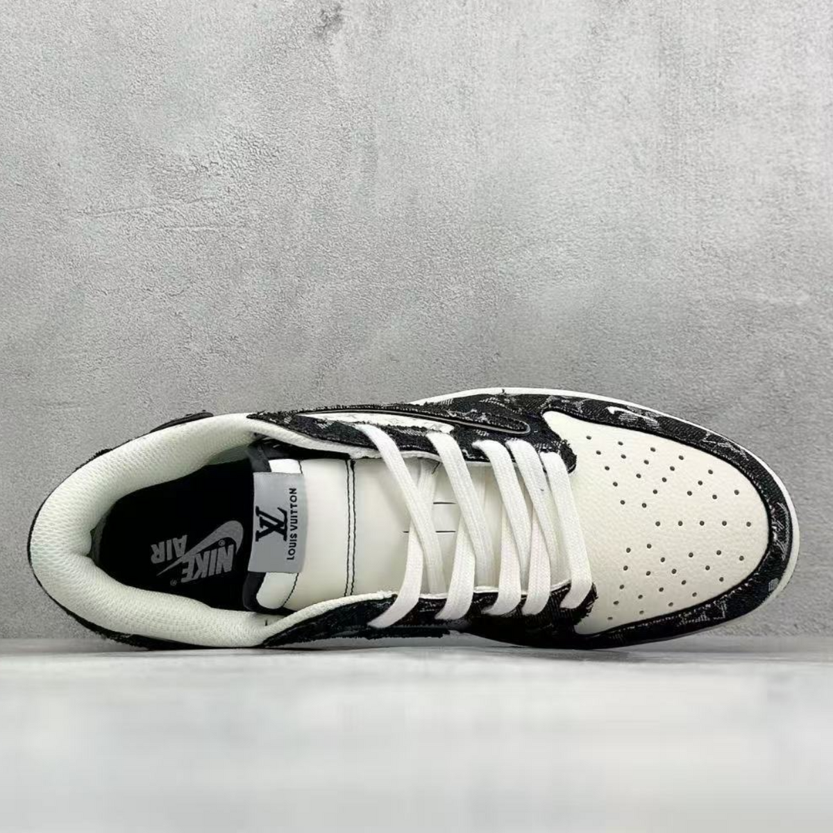 AJ 1 Low x Travis Scott x LV 'Black Monogram'