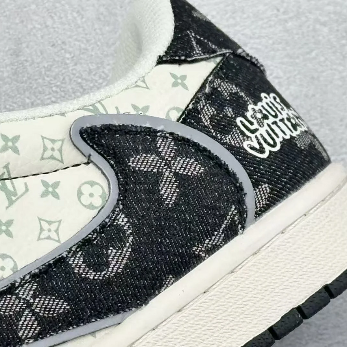 AJ 1 Low x Travis Scott x LV 'Black Monogram'