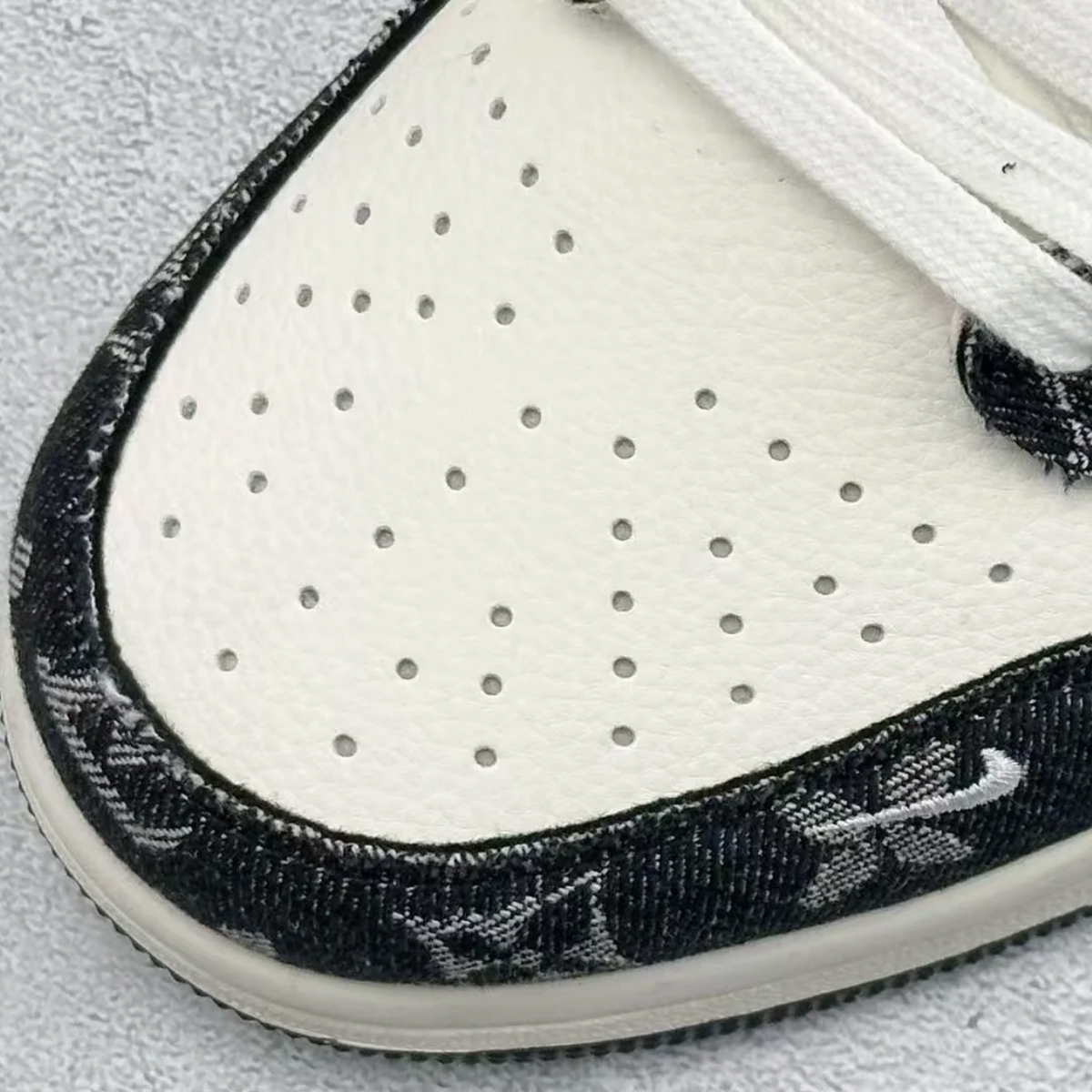 AJ 1 Low x Travis Scott x LV 'Black Monogram'