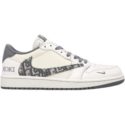 AJ 1 Low x Travis Scott x CD 'Grey Monogram'