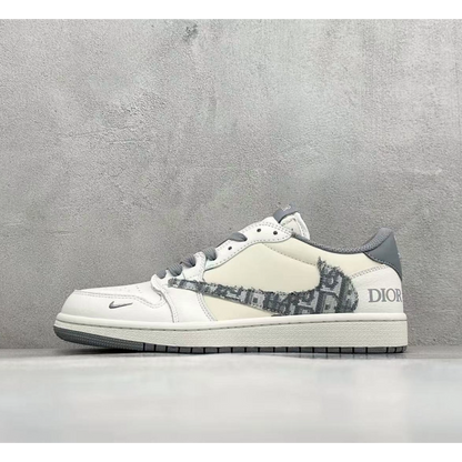 AJ 1 Low x Travis Scott x Dior 'Grey Monogram'