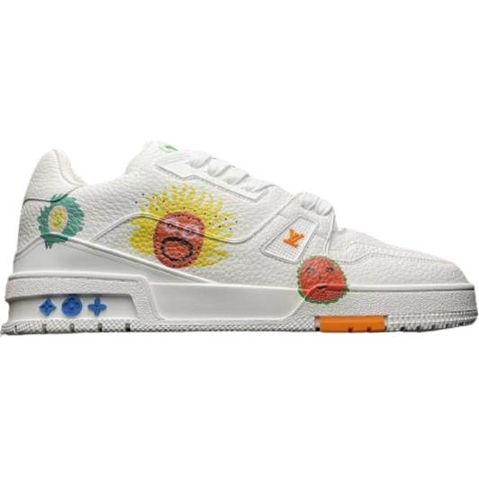 LV Trainer x Yayoi Kusama 'Faces - White'