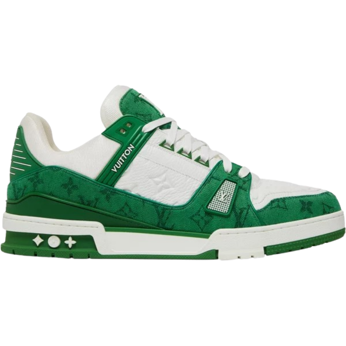 LV Trainer 'Green Monogram Denim'