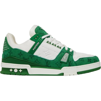 LV Trainer 'Green Monogram Denim'