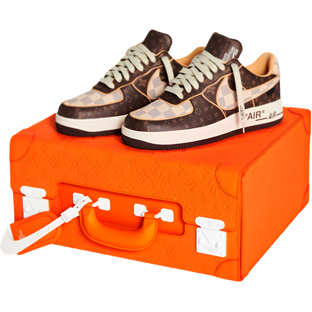 AF 1 Low x LV 'Monogram Brown Damier Azur'