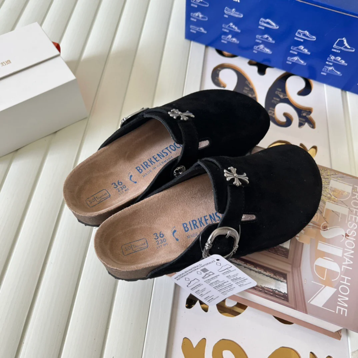 Chrome H. x Birkenstocks 'Black'