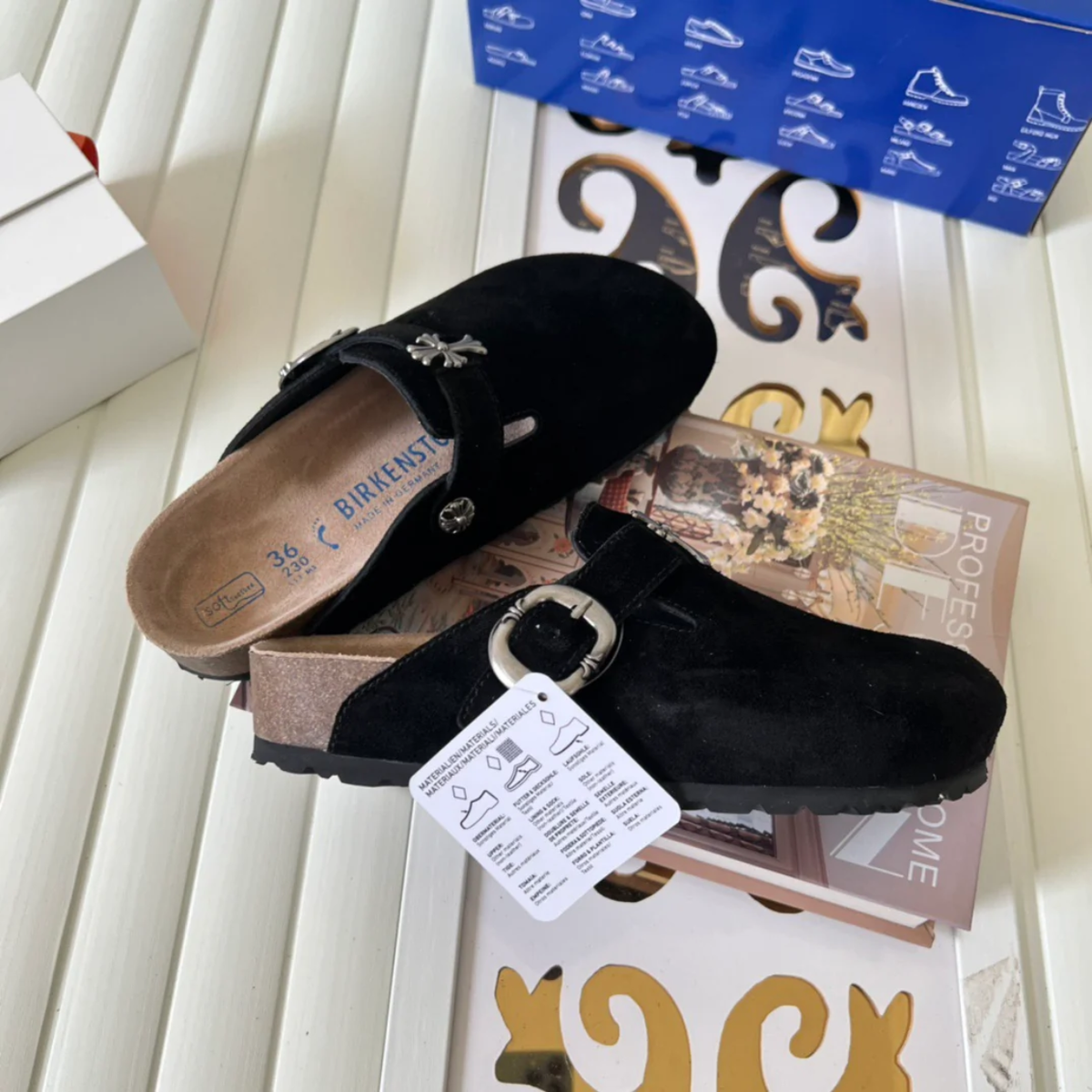 Chrome H. x Birkenstocks 'Black'