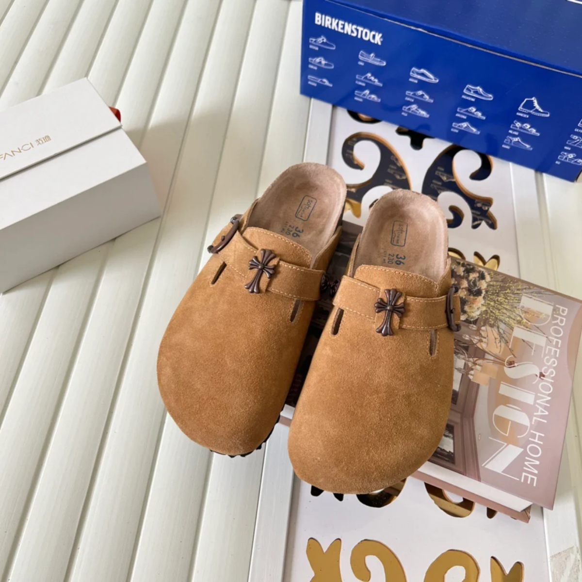 Chrome H. x Birkenstocks 'Tan'
