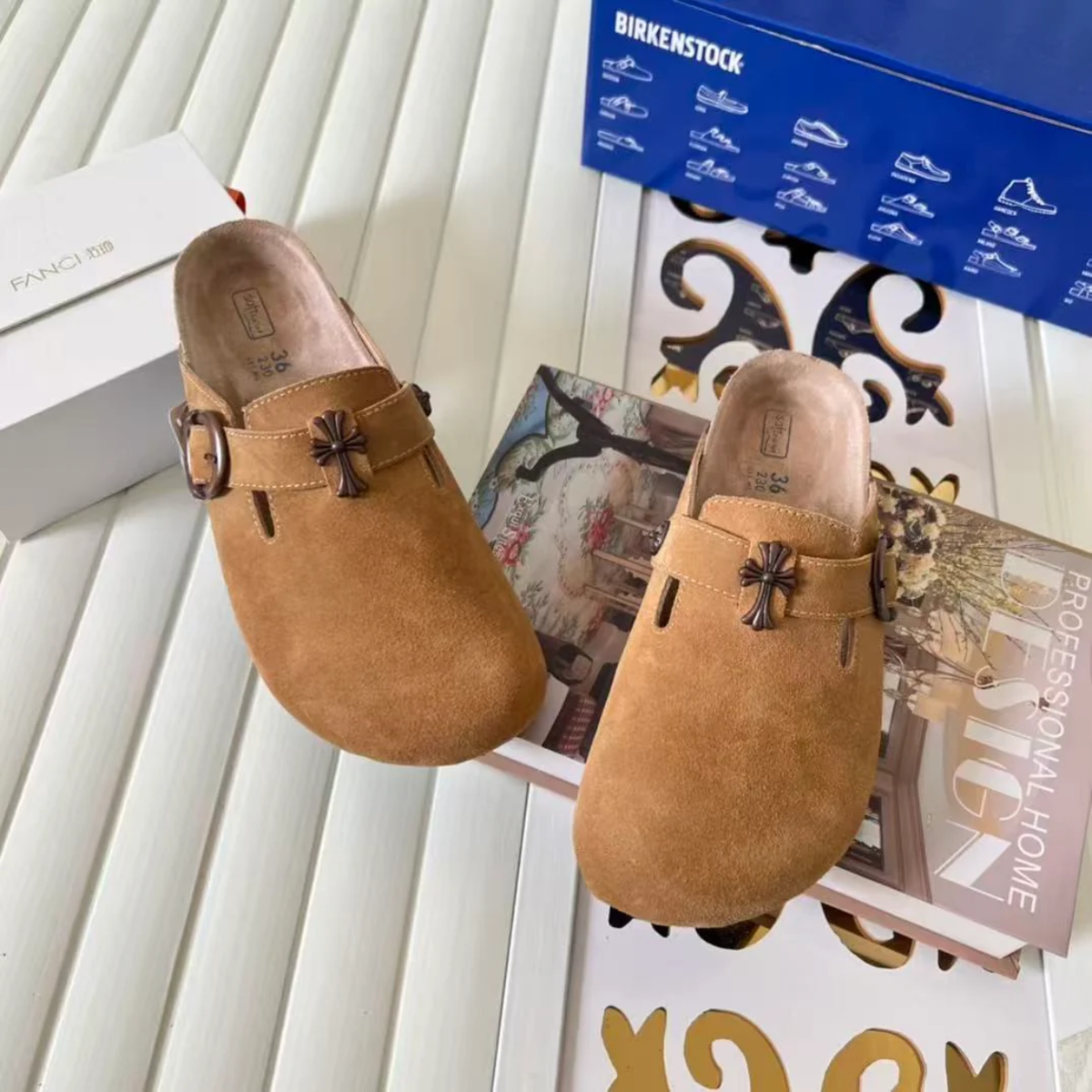 Chrome H. x Birkenstocks 'Tan'
