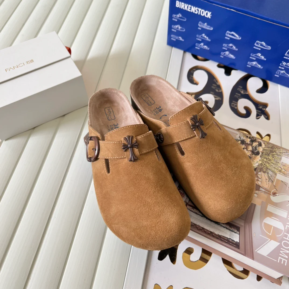 Chrome H. x Birkenstocks 'Tan'