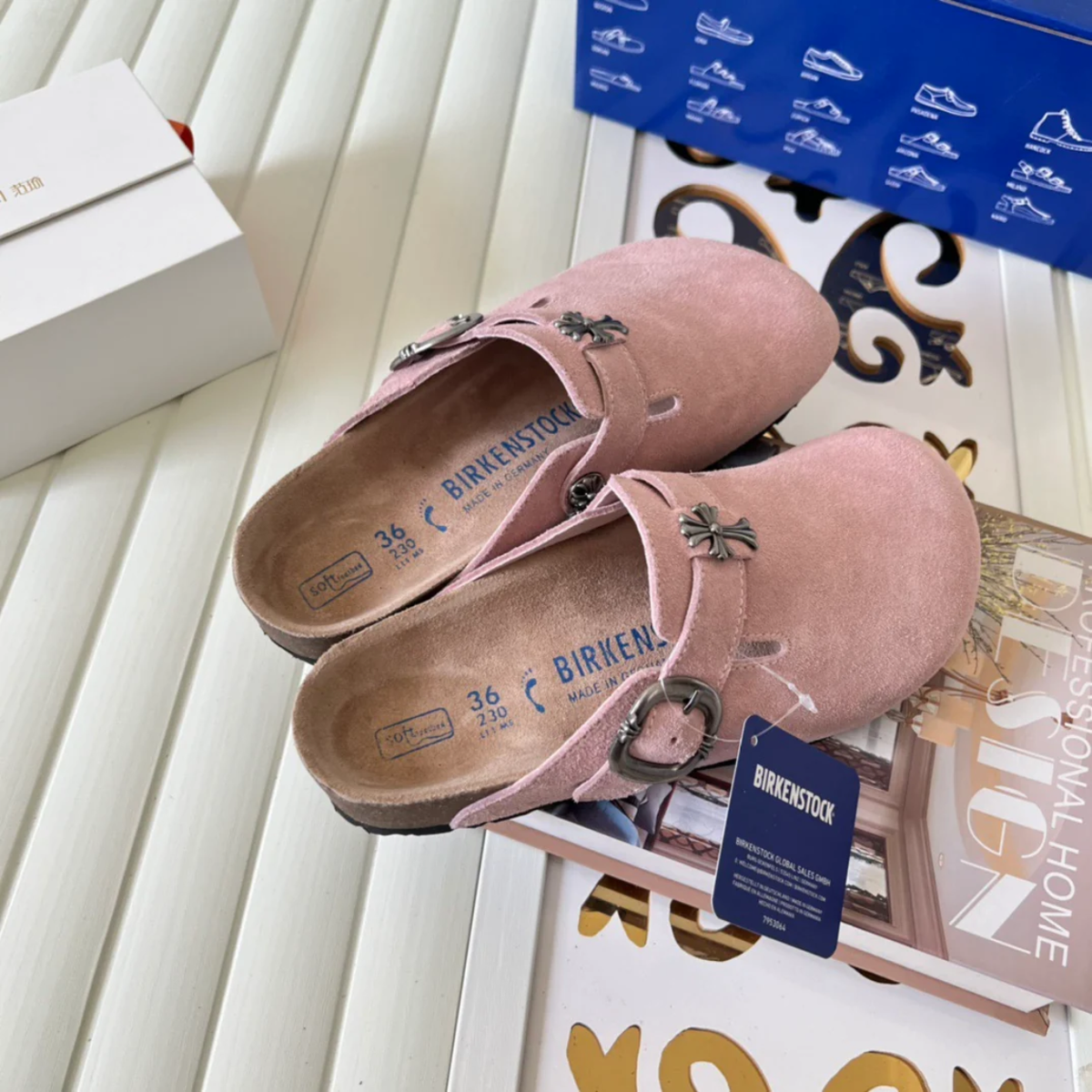 Chrome H. x Birkenstocks 'Shy Pink'