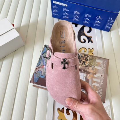 Chrome H. x Birkenstocks 'Shy Pink'