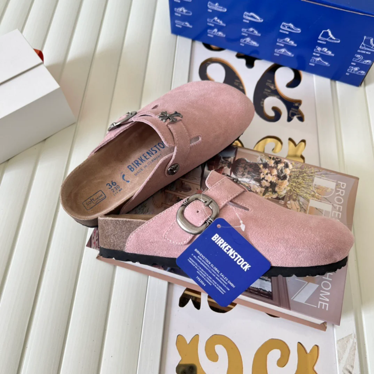 Chrome H. x Birkenstocks 'Shy Pink'