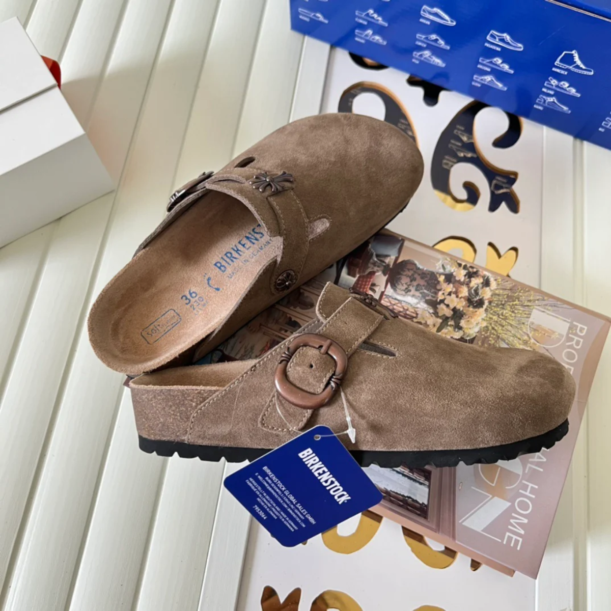 Chrome H. x Birkenstocks 'Taupe Haze'