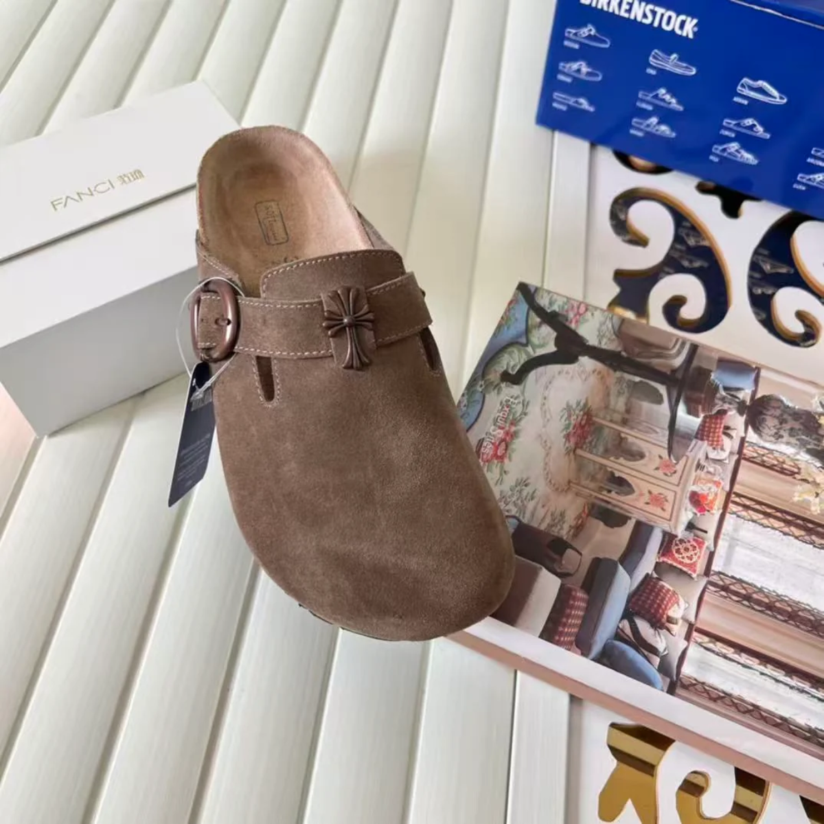 Chrome H. x Birkenstocks 'Taupe Haze'