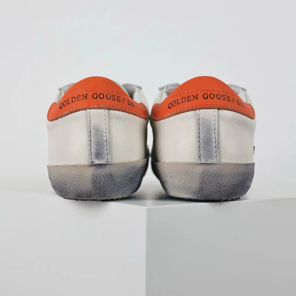 GG 'Ball-Star Suede Star Orange Heel Tab'